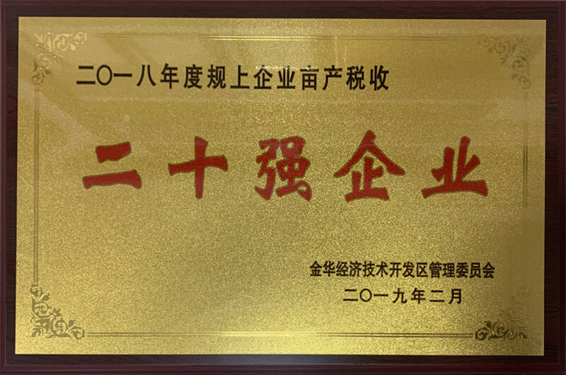 Top 20 Enterprises in 2018 Top 20 Enterprises in 2018